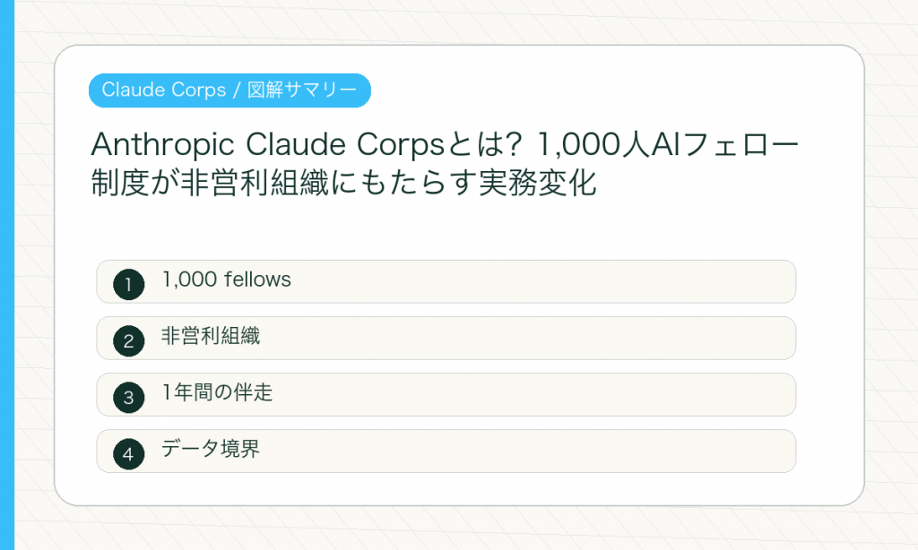 Claude Corpsの要点を整理した図解