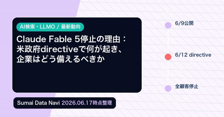 Claude Fable 5停止の理由：米政府directiveで何が起き、企業はどう備えるべきかの編集アイキャッチ画像