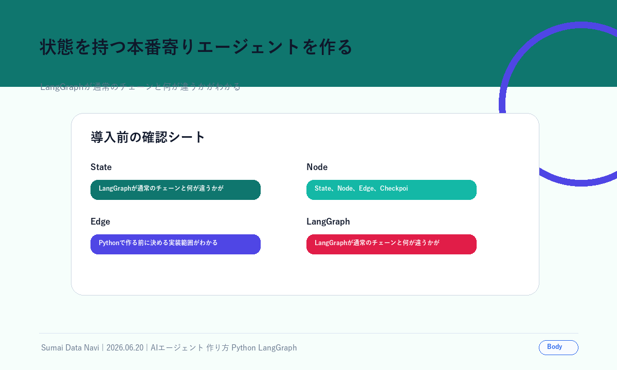 状態を持つ本番寄りエージェントを作るの本文図解